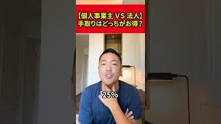 【個人事業主VS法人】利益1000万円で手取りはどっちが多い？