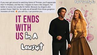 Blake Lively & Justin Baldoni Lawsuit| It Ends With Us In A Lawsuit| It Ends With Us Movie Drama