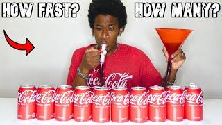 Entire 12 Pack of Coke Out of Beer Funnel - Challenge