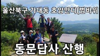 20240803 울산북구 가대동 호암만디(범바위)답사 번개산행