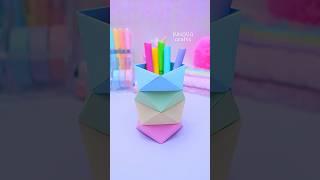 Paper craft ideas DIY Pen holder #shorts #art #craft #papercraft #diy #artandcraft #innovacrafts