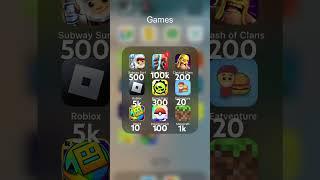 I will delete these games at these likes (my fav mobile games) #gaming #challenge #funny #like #fyp