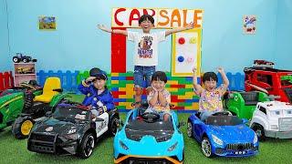 예준이와 예성의 전동 자동차 장난감 조립놀이 Kids Play about Car Toy Shop