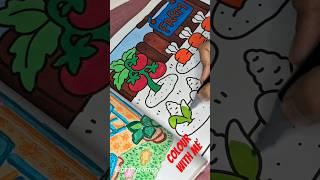  Easy Peasy Coloring Tutorial | Relaxing Vegetable Farm Coloring for Beginners  #cocowyo #shorts