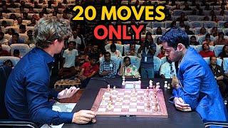 Arjun Erigaisi crushes Magnus Carlsen in just 20 moves | Tata Steel Chess India Blitz 2024