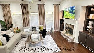 Spring/Summer Living Room Refresh | How To Decorate For Summer | Living Room Decorating Ideas