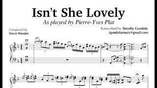 Isn't She Lovely| Pierre-Yves Plat (Piano Transcription)