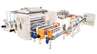 High speed automatic transferring facial tissue paper making machine production line