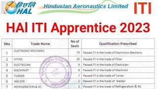 HAL ITI Apprentice 2023