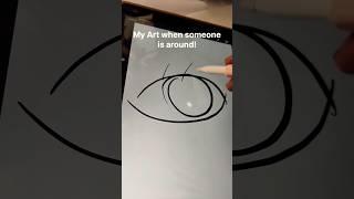 art when someone around vs alone  #art