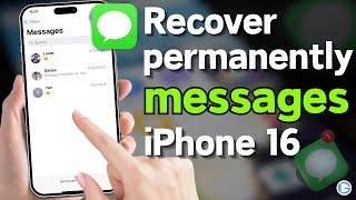 How to recover permanently deleted messages on iPhone 16 | without backup