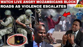 WatchMozambique leaders Chapo &Nyusi Outrage after Angry citizens Block Roads As Violence Escalates