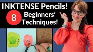 8 EASY Inktense Pencils Techniques - Beginner Friendly!