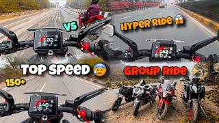 Top Speed test Ktm Duke 390 180+km Apache RR310 Vs duke 390 Gen3 || R15 vs Mt15 Full Rush Ride..!