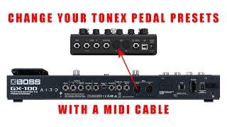 Changing Presets On A ToneX Pedal Using "MIDI" From A Guitar Effects Processor