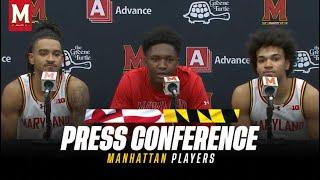 Maryland Men's Basketball | Post Game Player Press Conference | Manhattan