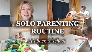 SOLO PARENTING ROUTINE | BACK TO SCHOOL PARENTING ALONE | ALINA GHOST