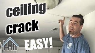 How to fix a ceiling crack, ceiling seam, wall seam. Easy! Home Mender!