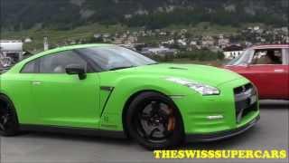 Matte green Novidem Nissan GTR (750hp) accelerations and revs!