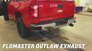 2018 Chevrolet Silverado - Stock Exhaust / Flowmaster Outlaw Catback Exhaust