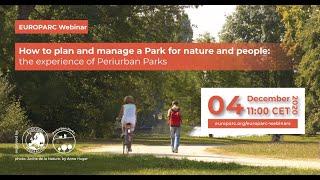 Webinar "How to manage a Park for nature and people: the experience of Periurban Parks"