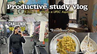 Life of an UPSC Aspirant preparing from home | Room tour | Daily Routine #studyvlog