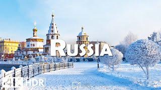 Winter Russia 4K Ultra HD • Stunning Footage USA, Scenic Relaxation Film with Calming Music