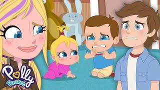Polly Pocket: Baby Pierce Argued with Baby Polly! | Cartoons for Girls | Compilation
