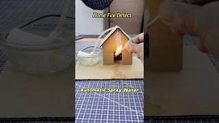 Diy House Fire Detect Project | Detect Fire Automatic Spray Water #shorts #diyprojects