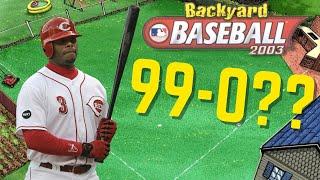 This Challenge Got WAY More Difficult (99-0 Challenge) | Backyard Baseball 2003 Gameplay