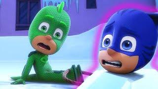 ‪睡衣小英雄 第1季 | 奇怪的睡衣小英雄 - 冻成冰块了！ | PJ Masks Chinese | 动画片