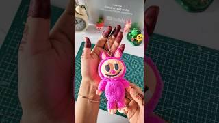 labubu Keychain making ️#shorts #trending #labubu #dollmaking #handmade #yt #craft #diy