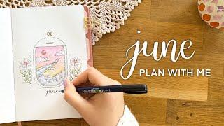 Plan With Me | 2023 June Bullet Journal Setup ️ | Travel Bujo Theme