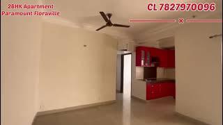 2BHK Flat For Rent in Paramount Floraville | Flat on Expressway || CL 7827970096