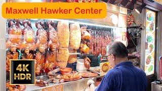 The Famous "Maxwell Hawker Center” Singapore