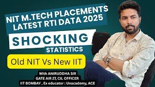 NIT M.Tech Placements : Branchwise Analysis : Old NIT Vs New IIT #ccmt #coap #yt @TheCivilGuruji