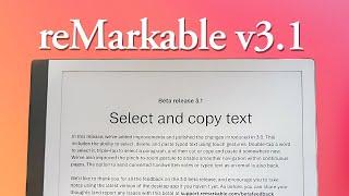 What's new in reMarkable v3.1?