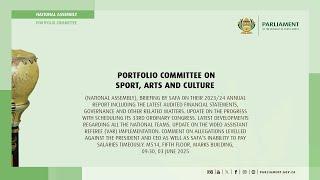 Portfolio Committee on Sport, Arts and Culture, 3 June 2025