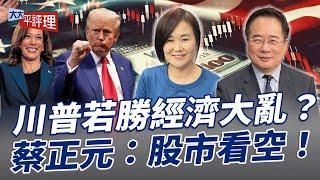 川普若勝經濟大亂？蔡正元：股市看空！【大大平評理】2024.11.02 平秀琳、蔡正元