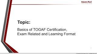 Basics of TOGAF Certification, exam info and how-to read G116 specs to pass exam successfully