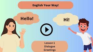 English lesson - Greetings 1