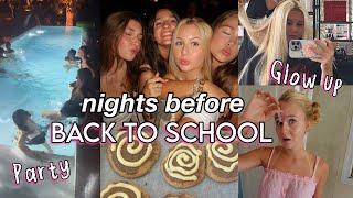 Nights before BACK TO SCHOOL *Party & Glow up | MaVie Noelle