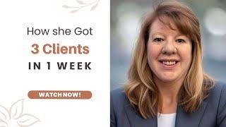 How She Got 3 new Bookkeeping clients last week