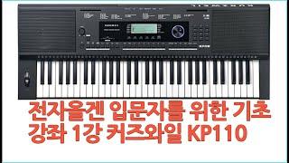 전자올겐 입문자를 위한 기초 강좌 1강 커즈와일 KP110