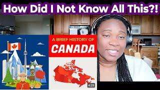 American Reacts to Canada History -Timeline and Animation In 5 minutes (  Jamerican reaction)