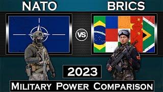 NATO vs BRICS Military Power Comparison 2023 | Global Power