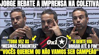 OLHA O QUE ARTHUR JORGE APRONTOU NA ENTREVISTA COLETIVA APÓS VITÓRIA IMPORTANTE DO BOTAFOGO HOJE