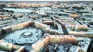 Helsinki Etu-Töölö, Temppeliaukio Church, Kamppi and Hietaniemi