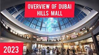 Dubai Hills Mall: SHOPS, FOOD COURT. Dubai2023. [4K] Walking Tour