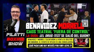 Reyerta teatral de Benavidez- Morrell opacó a Usyk-Fury 2, pero, lo del antidoping rompió el guion